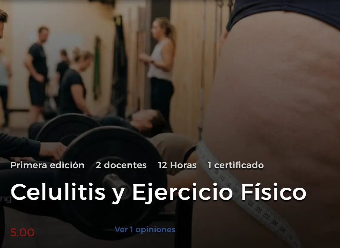 Curso Celulitis y ejercicio físico